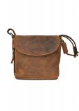 Vintage-Leder Handtasche, braun
